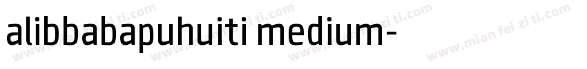 alibbabapuhuiti medium字体转换